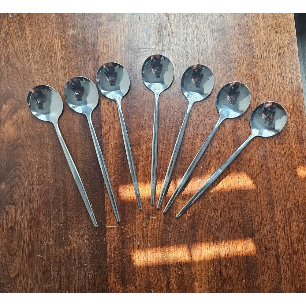 Iced Tea Spoons Set of 7, 8Inch Long Handle Stainless Steel Stirring Spoons